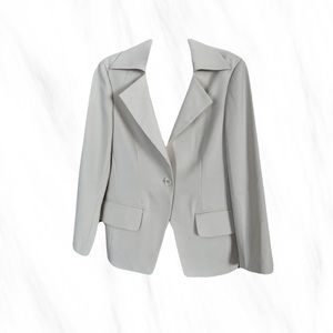 Light grey classy, professional, formal, luxury, office suit jacket Size:XS